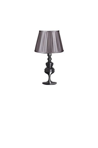 Vinner Lotus Tekli PVC Tek Ayaklı Abajur Sütlü Kahve