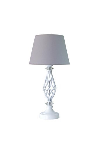 Vinner Epifanio Helezon, Tekli Pvc Tek Ayaklı Abajur Gri