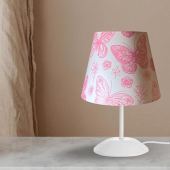 D-Light Ahenk Tekli Metal Tek Ayaklı Abajur Mor