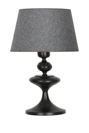 Vinner Bercy Tekli Pvc Tek Ayaklı Abajur Gri