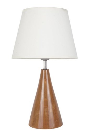 Vinner Woods Series ABJ5701 Tekli Ahşap Tek Ayaklı Abajur Beyaz