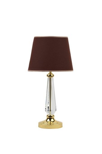 Vinner Gold Kaplama Jasmine Series Tekli Metal Tek Ayaklı Abajur Bordo