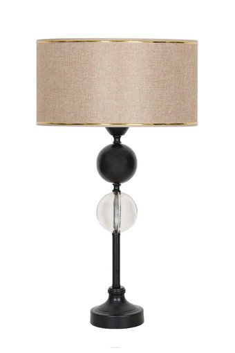 Vinner Bercy Tekli Pvc Tek Ayaklı Abajur Vizon