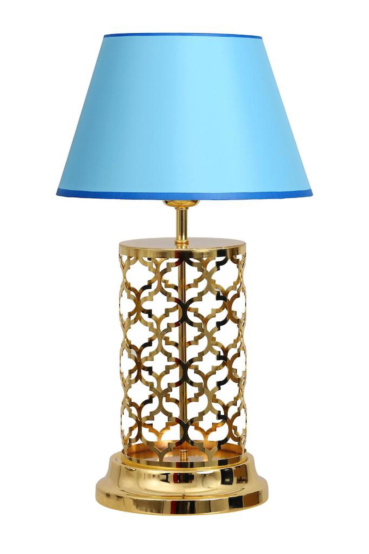 Vinner Lotus Tekli PVC Tek Ayaklı Abajur Bej