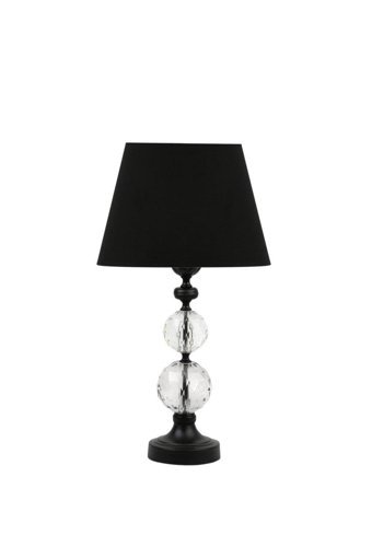 Vinner Krom Kaplama Jasmine Series AB-5807 Tekli Metal Tek Ayaklı Abajur Beyaz - Siyah