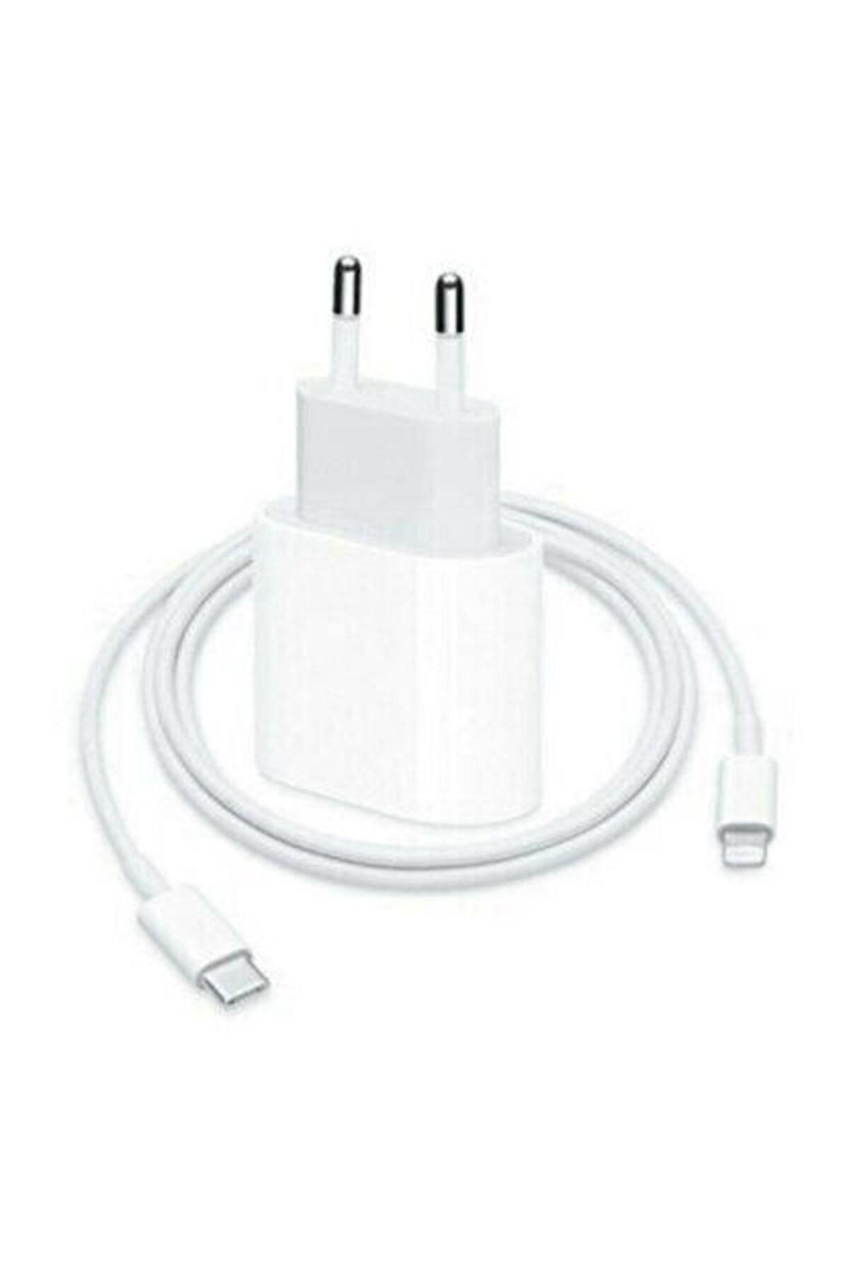 Royaleks iPhone Lightning - Type-C Kablolu 20 W Hızlı Şarj Aleti Beyaz