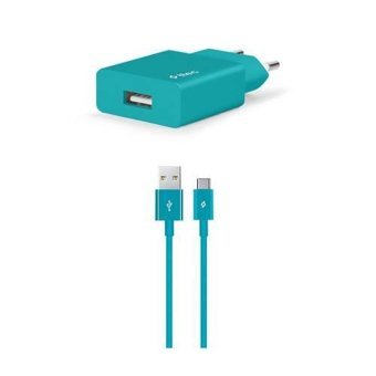 Ttec Universal Type-C Kablolu Hızlı Şarj Aleti Turkuaz