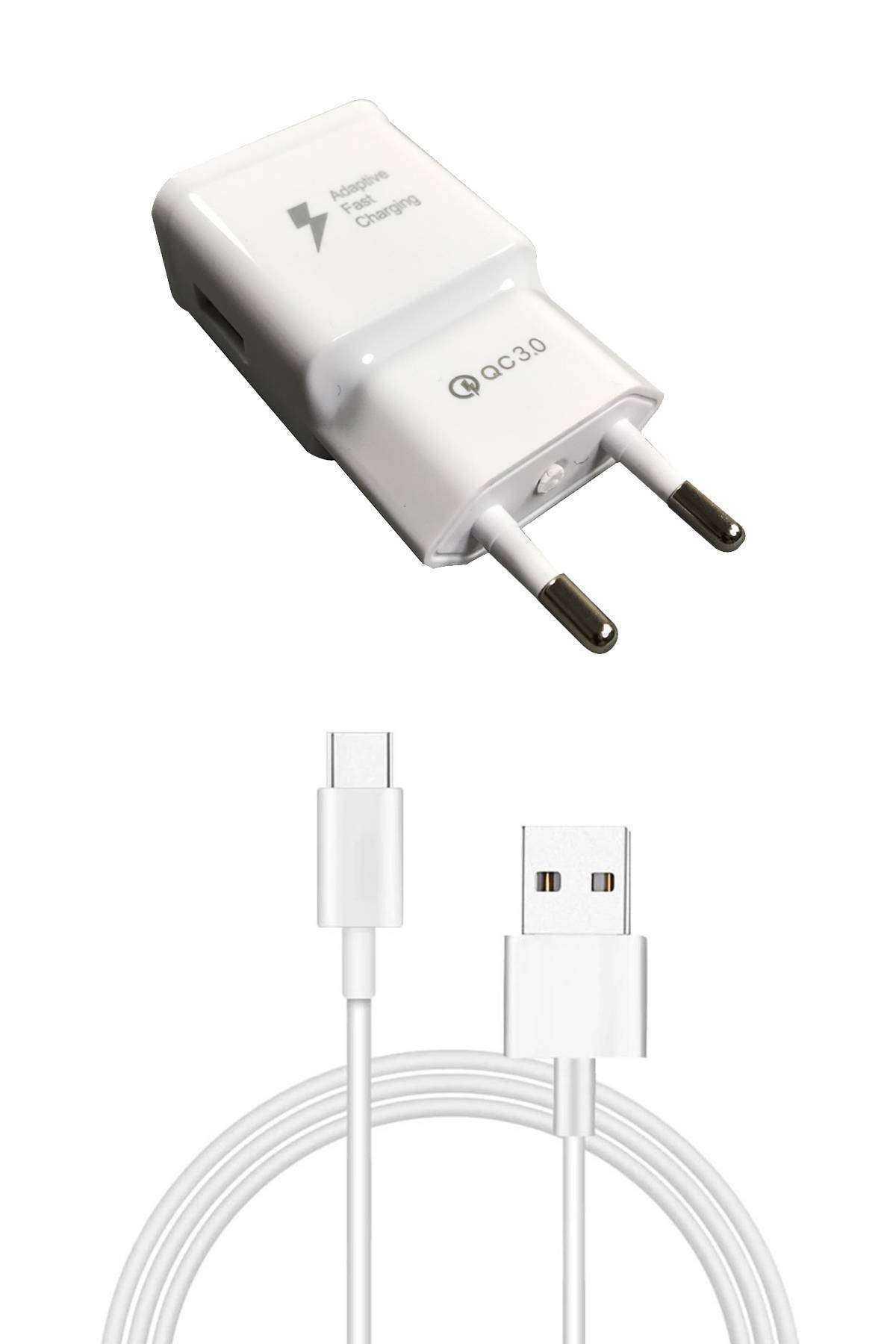 Royaleks Universal Type-C Kablolu 3.1 Amper Hızlı Şarj Aleti Beyaz