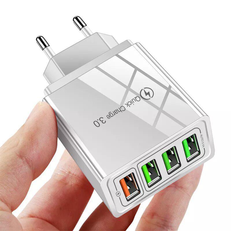Zuidid Universal USB Kablolu 48 W 3.1 Amper Hızlı Şarj Aleti Beyaz