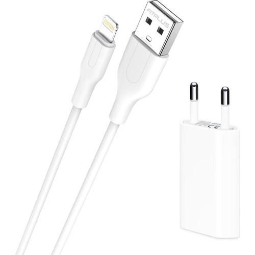 Fitplus Ft-803 iPhone Lightning Kablolu Hızlı Şarj Aleti Beyaz