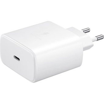 Qasul Samsung Type-C Kablolu 45 W Hızlı Şarj Aleti Beyaz