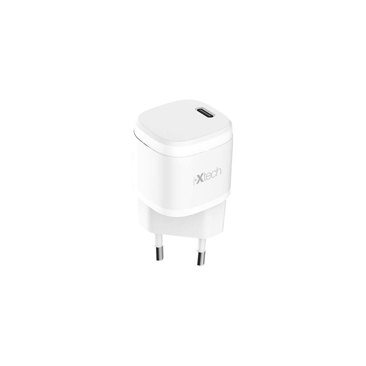 Ixtech Universal Type-C Kablolu 25 W Hızlı Şarj Aleti Beyaz