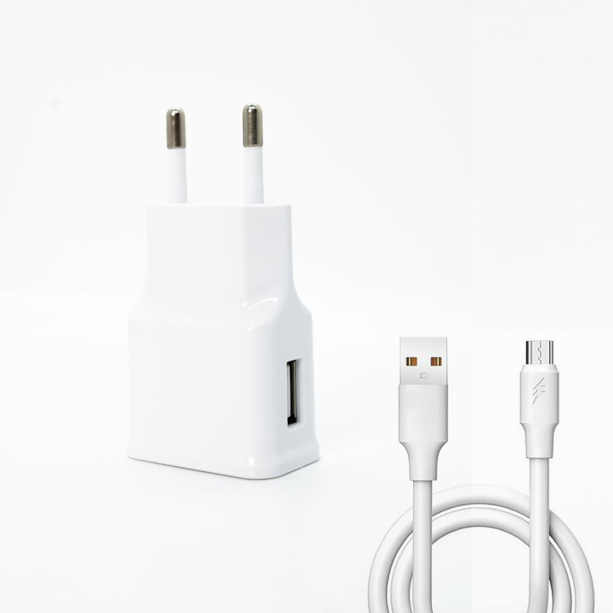 Winex Universal Micro USB Kablolu 2.1 Amper Hızlı Şarj Aleti Beyaz