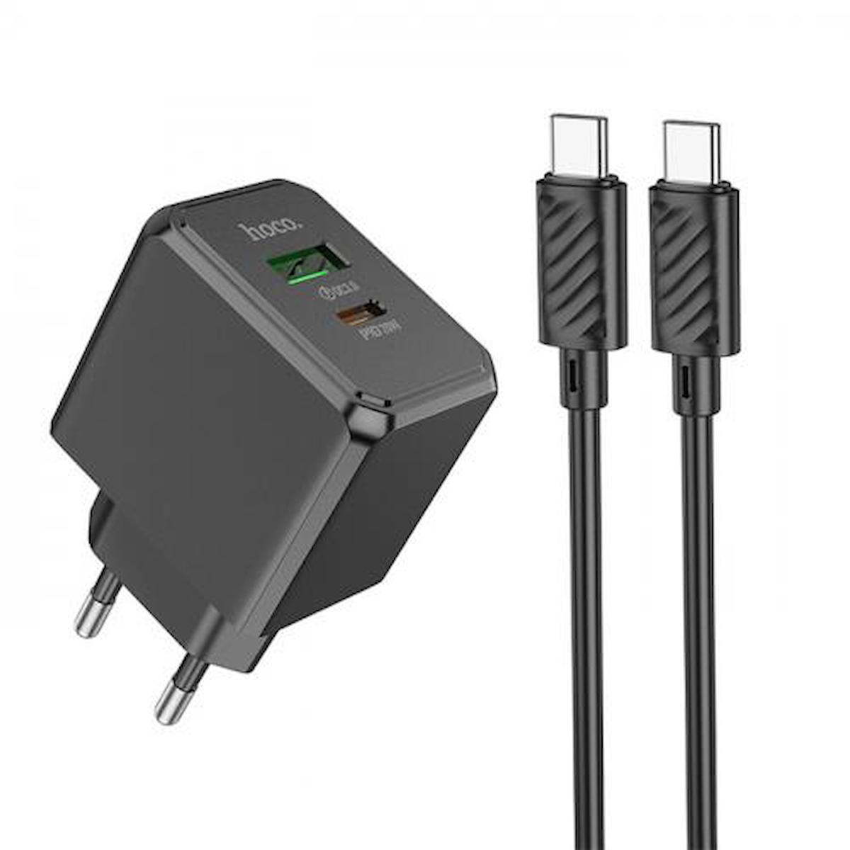 Polhammobile Universal Type-C Kablolu 20 W Hızlı Şarj Aleti Siyah