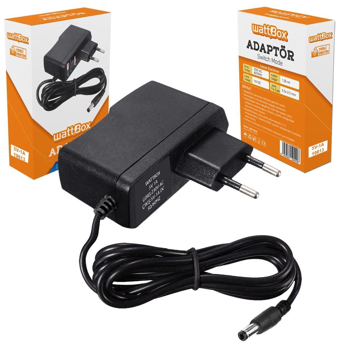 Wattbox Universal Kablolu 5 W Hızlı Şarj Aleti Beyaz