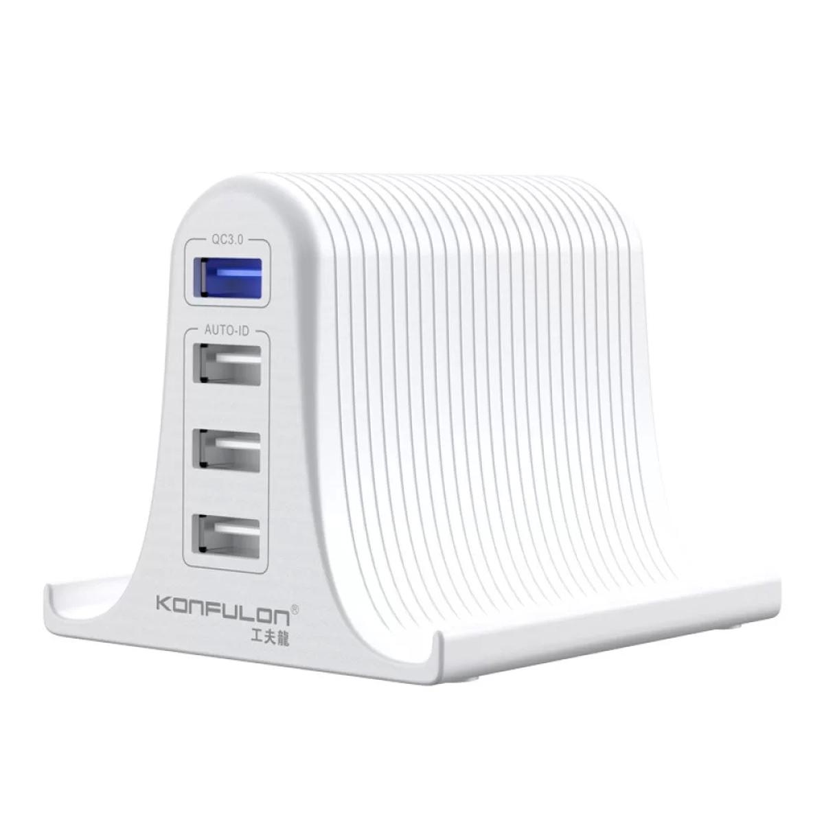 Konfulon C52Q Universal USB Kablolu Hızlı Şarj Aleti Beyaz
