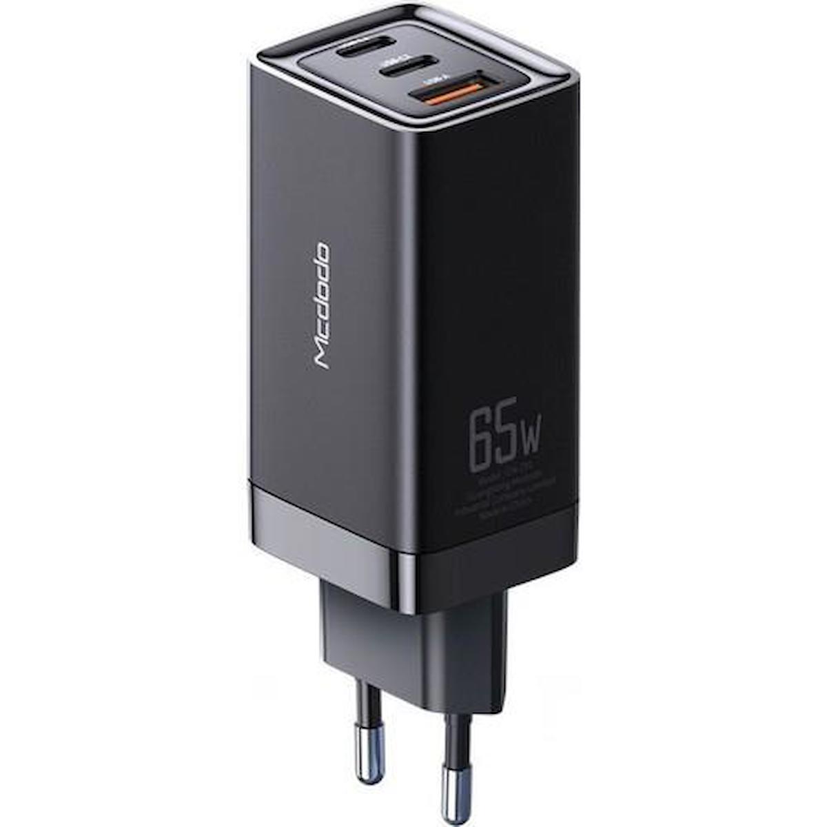 Mcdodo CH-7921 Universal Type-C Kablolu 65 W Hızlı Şarj Aleti Siyah