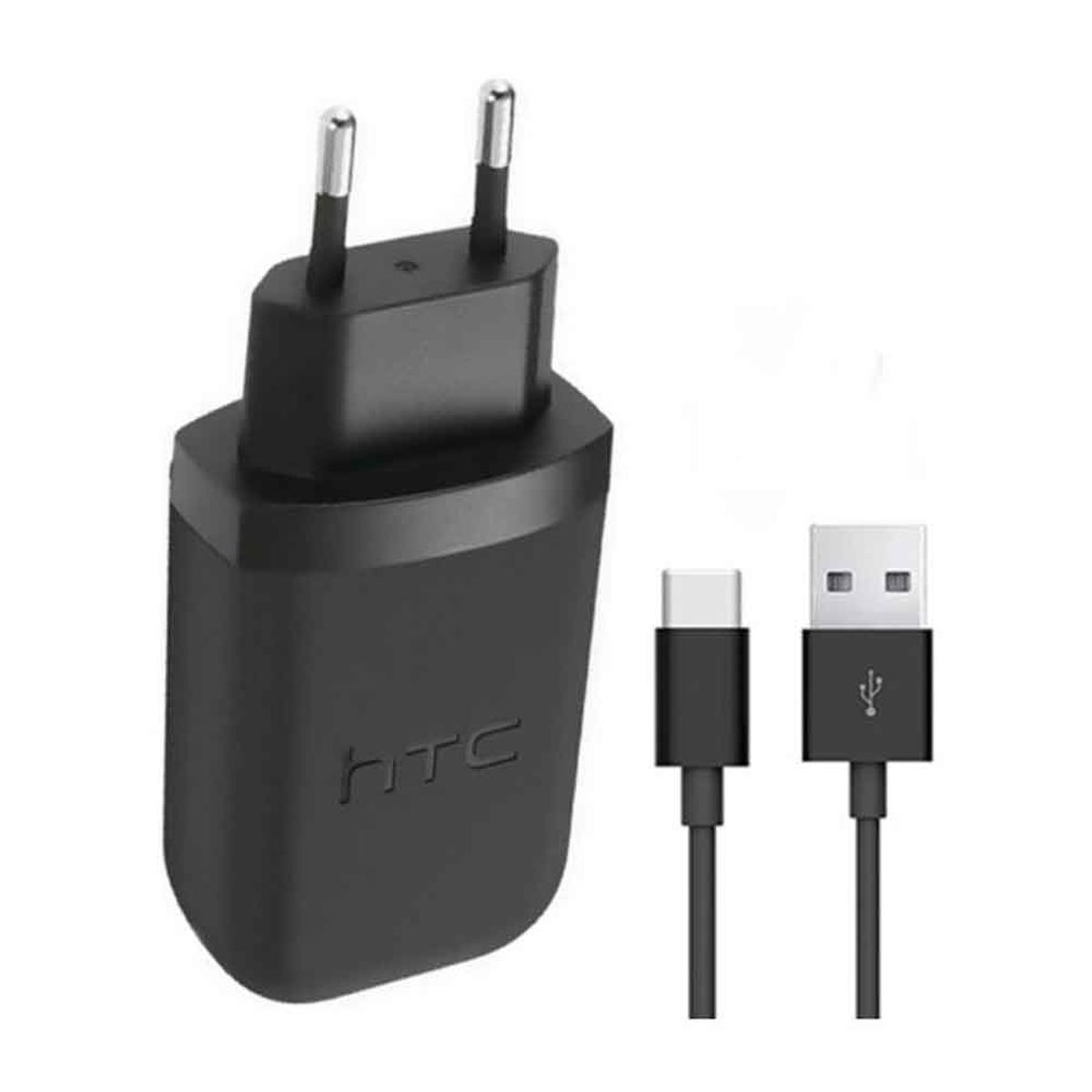 Htc Universal Type-C Kablolu Hızlı Şarj Aleti Siyah