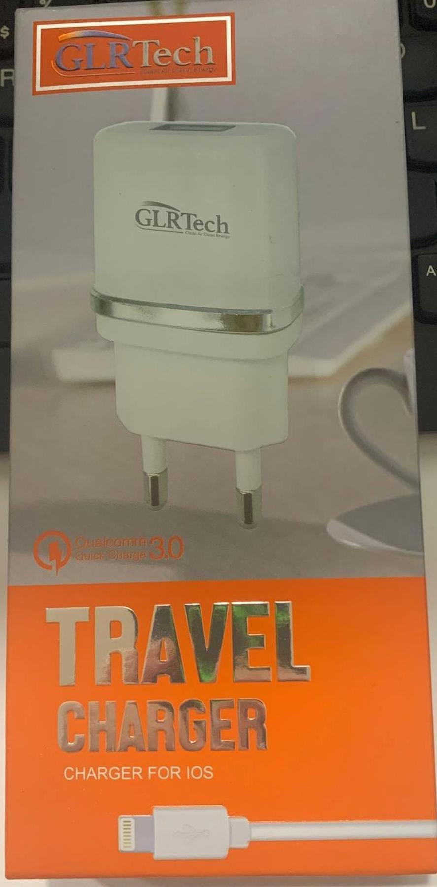 Glr Tech iPhone Lightning Kablolu Hızlı Şarj Aleti Beyaz