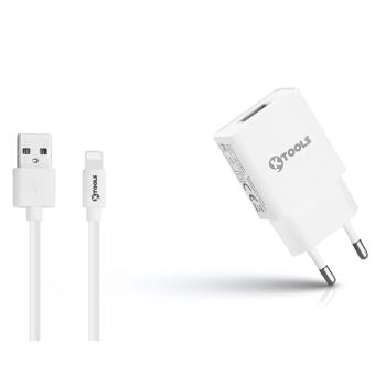 Ktools ZX-1U13 iPhone Lightning Kablolu 2.4 Amper Hızlı Şarj Aleti Beyaz