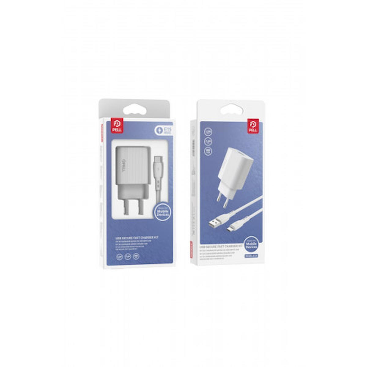 Pell iPhone Type-C Kablolu Hızlı Şarj Aleti Beyaz
