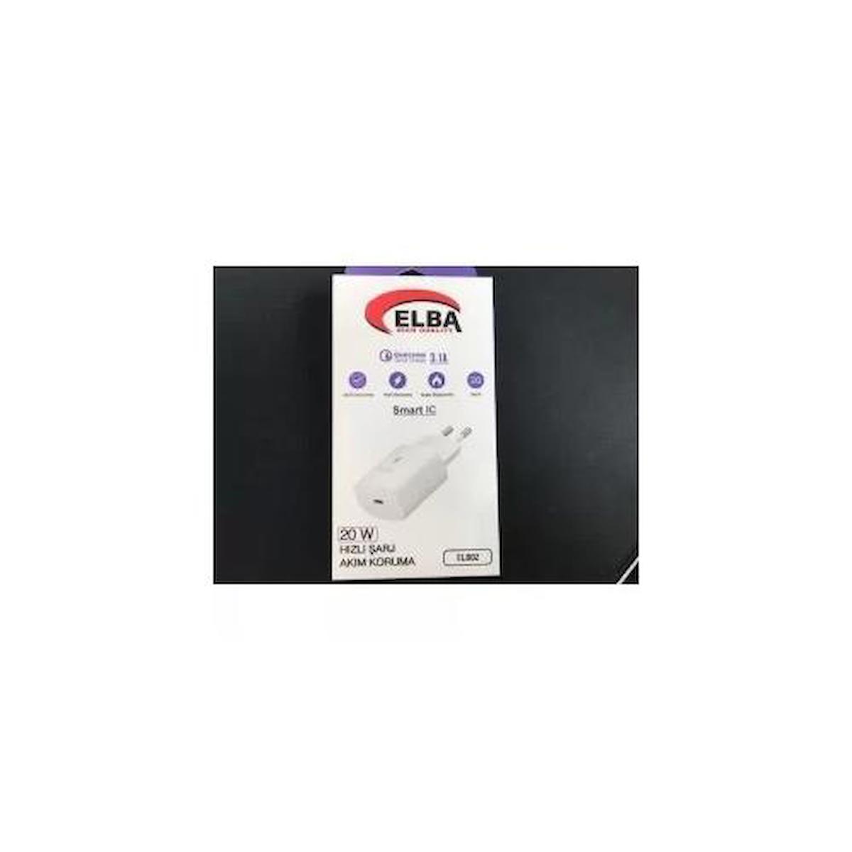 Elba Elb03 Universal USB Kablolu 20 W Hızlı Şarj Aleti Beyaz