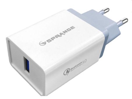 Sprange QC-30 Universal Kablolu 18 W Hızlı Şarj Aleti Beyaz
