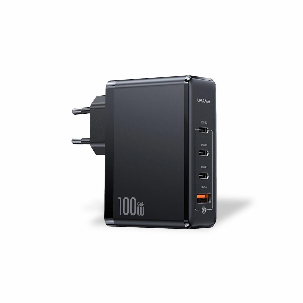 Usams US-CC163 T50 Universal Type-C Kablolu Hızlı Şarj Aleti Siyah