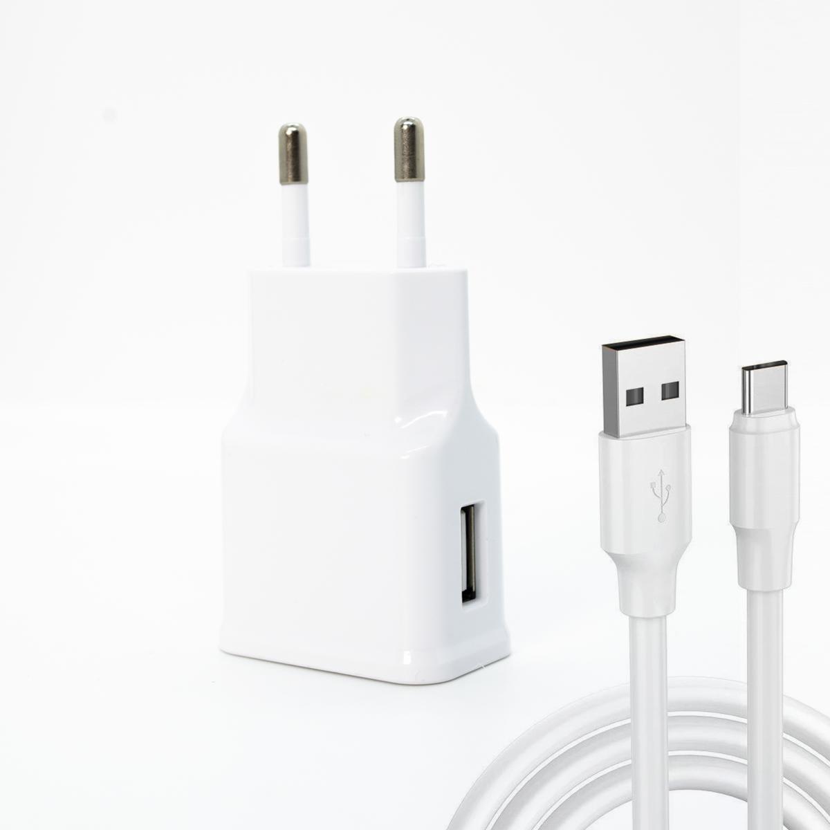 Winex Universal Type-C Kablolu 2.1 Amper Hızlı Şarj Aleti Beyaz