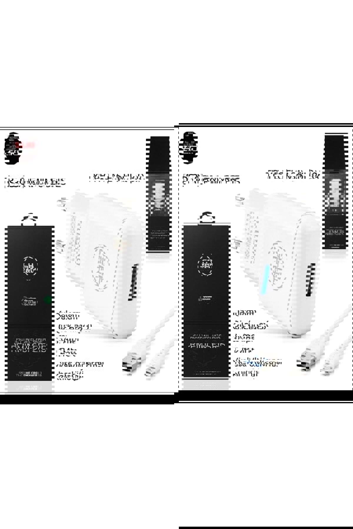 Subzero Oppo Type-C Kablolu Hızlı Şarj Aleti Beyaz
