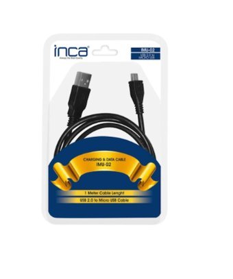 Inca IMU-02 Universal Kablolu Hızlı Şarj Aleti Siyah