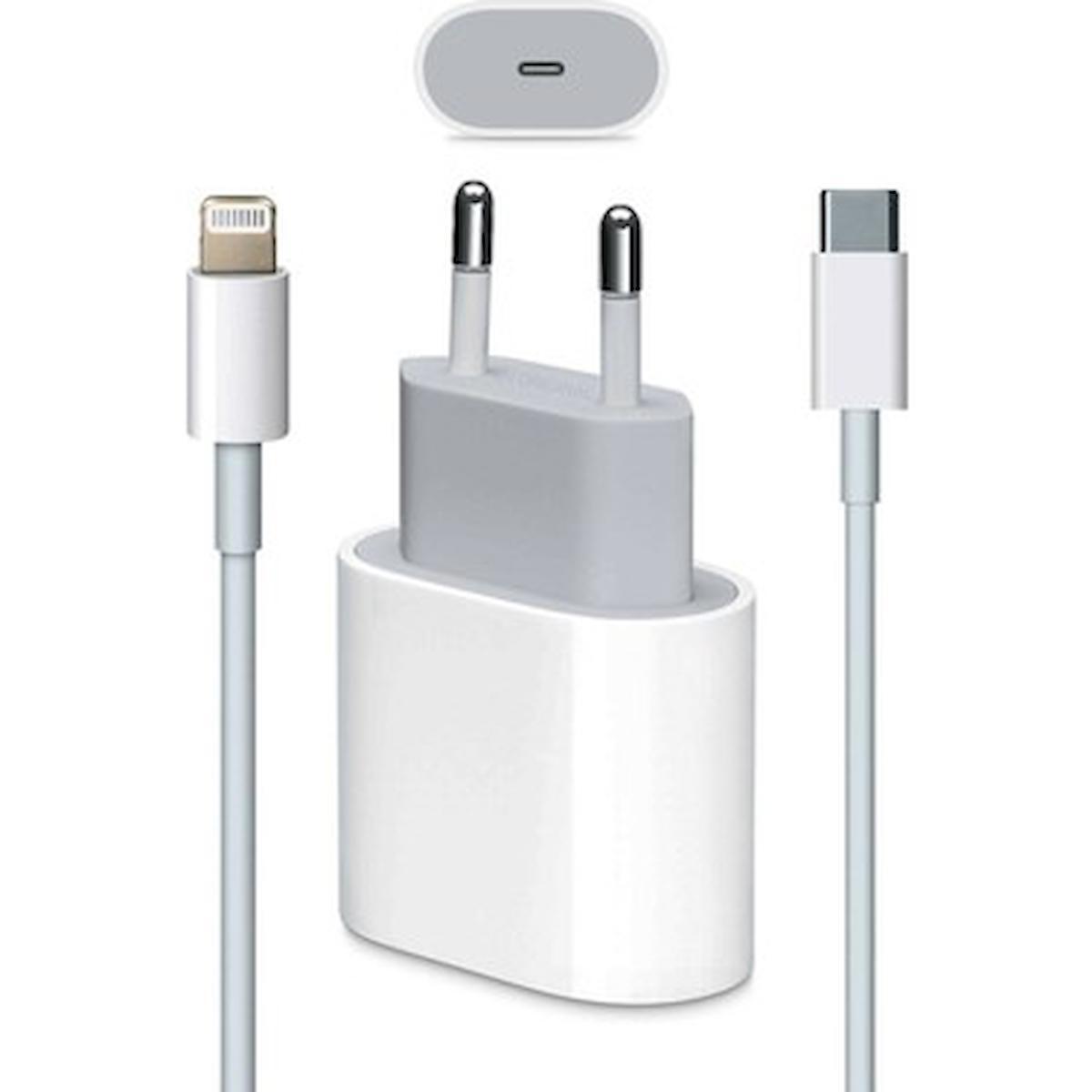Kensa iPhone Lightning Kablolu Hızlı Şarj Aleti Beyaz