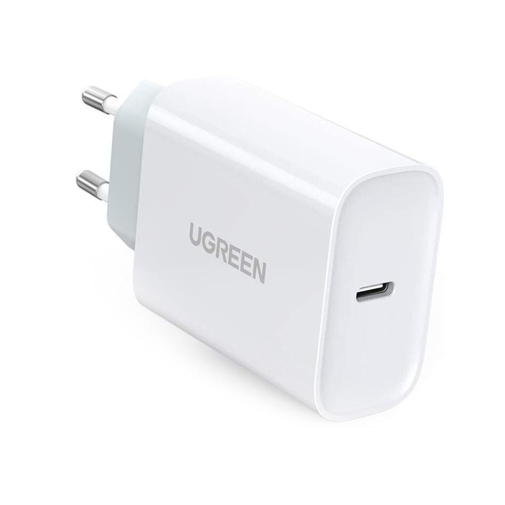 Ugreen Universal Type-C Kablolu Hızlı Şarj Aleti Beyaz