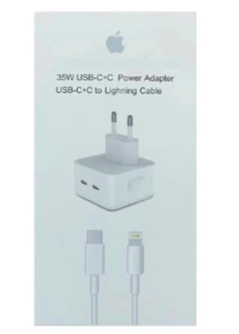 Madepazar iPhone Lightning Kablolu 35 W Hızlı Şarj Aleti Beyaz