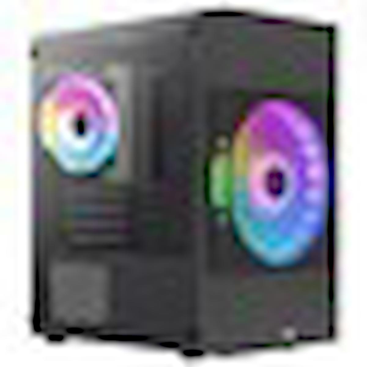 Aerocool RGB Mesh 2 Fanlı Siyah Dikey Kullanım Micro ATX Bilgisayar Kasası