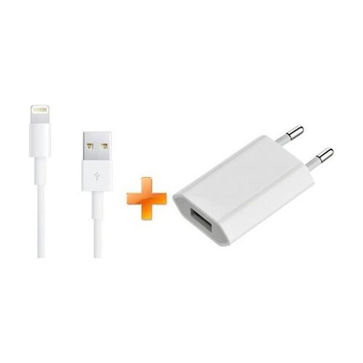 Kemsuca iPhone Lightning Kablolu Hızlı Şarj Aleti Beyaz