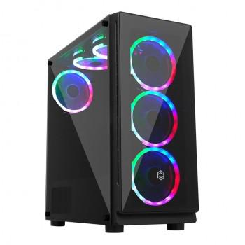 Frisby FC-9330G RGB 6 Fanlı Siyah Dikey Kullanım ATX Bilgisayar Kasası