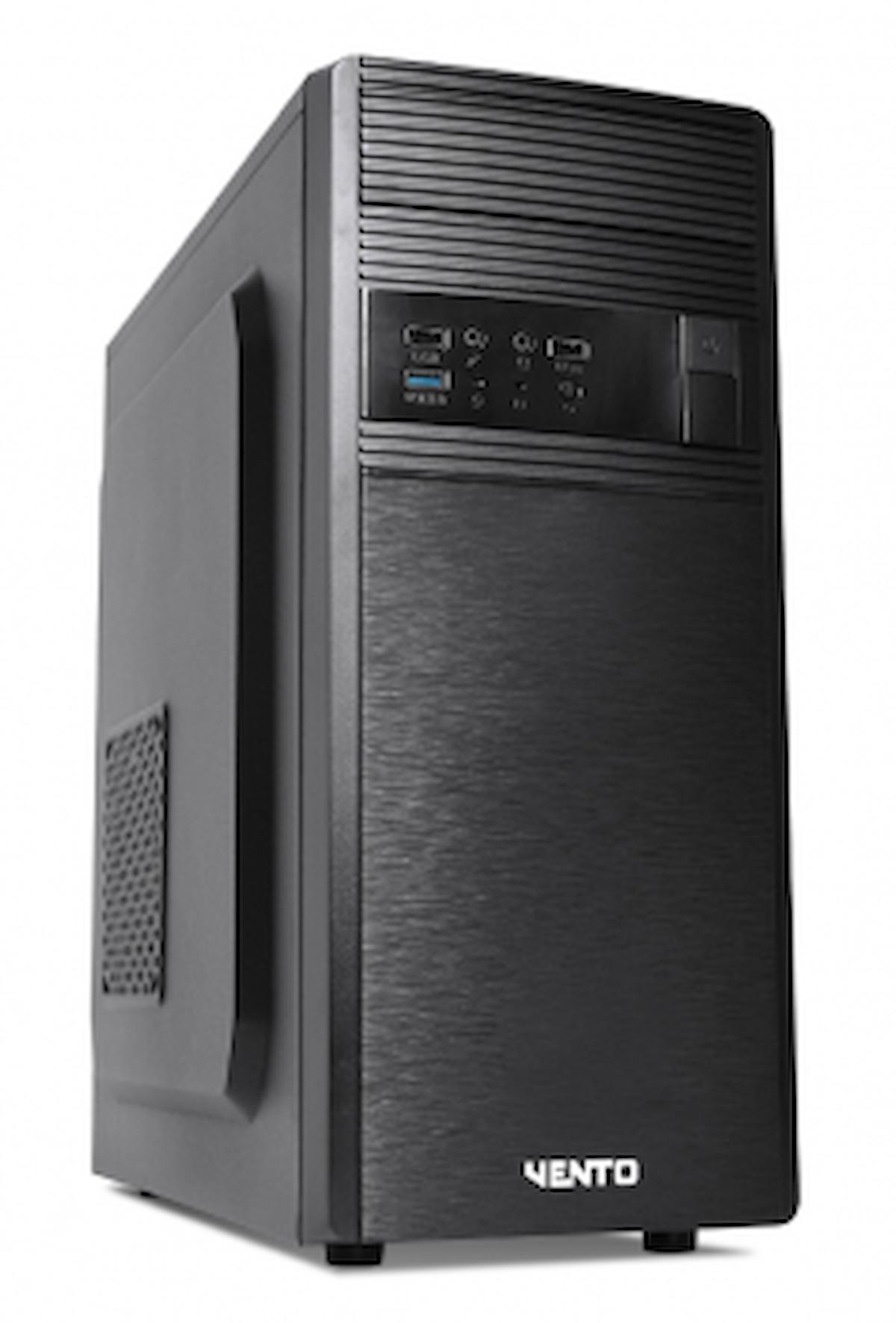 Vento VS116F 1 Fanlı Siyah Dikey Kullanım ATX Bilgisayar Kasası