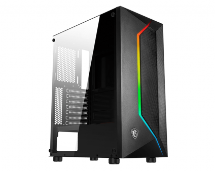 Msi Mag Vampiric 100L RGB 6 Fanlı Siyah Dikey Kullanım ATX Oyuncu Bilgisayar Kasası