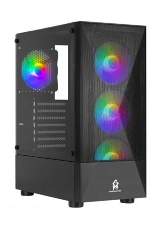 Game Master RGB Mesh 4 Fanlı Siyah Dikey Kullanım ATX Oyuncu Bilgisayar Kasası