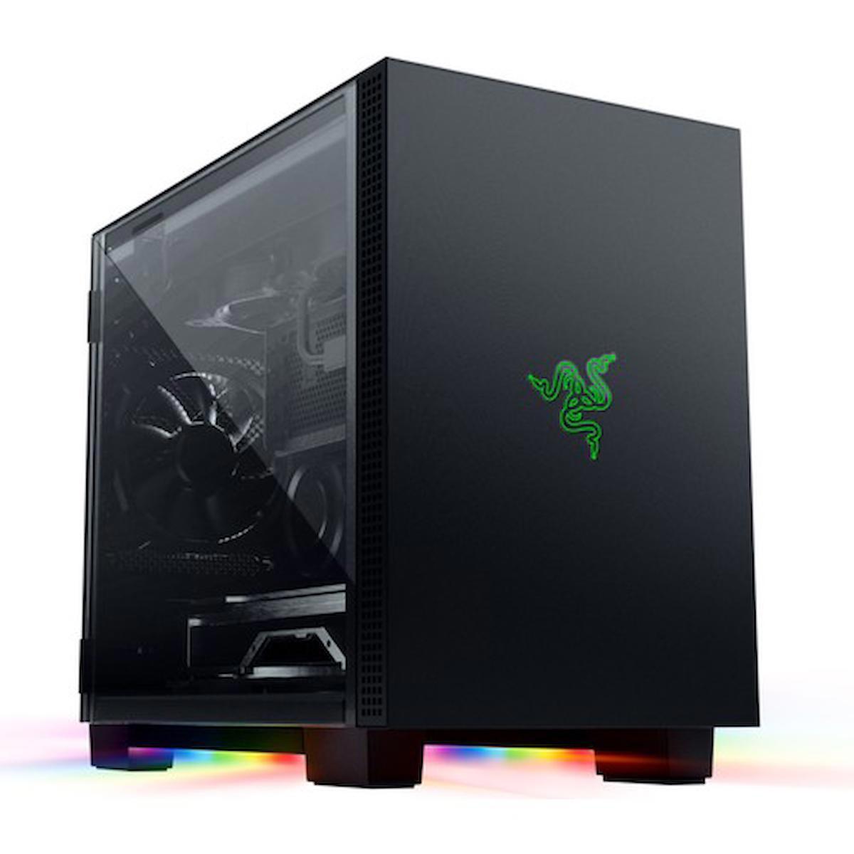 Razer RC21-01400100-R3M1 RGB 1 Fanlı Siyah Dikey Kullanım ATX Bilgisayar Kasası