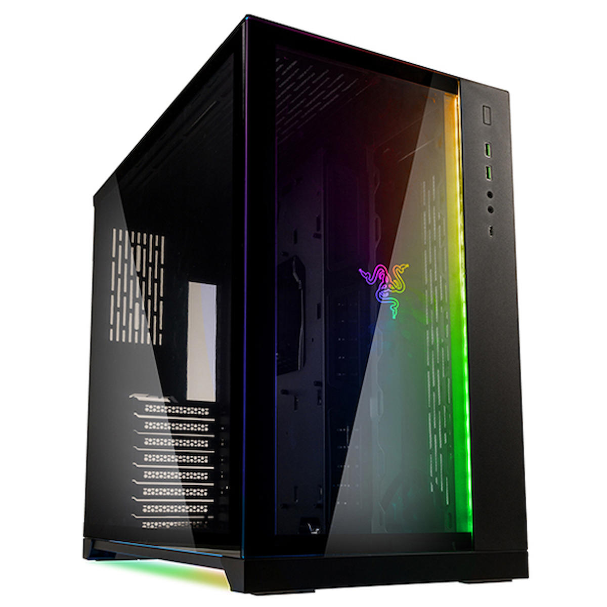 Lian Li PC-O11 Dynamic Razer Mesh 1 Fanlı Siyah Dikey Kullanım E-ATX Oyuncu Bilgisayar Kasası