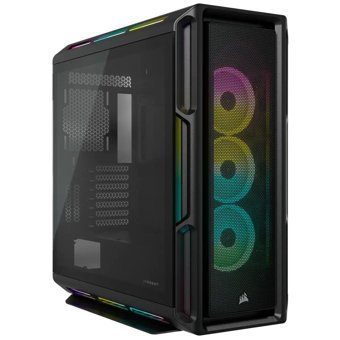 Corsair iCue 5000T CC-9011230-WW RGB Mesh 3 Fanlı Siyah Dikey Kullanım ATX Bilgisayar Kasası