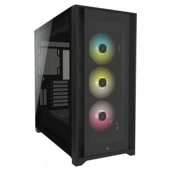 Corsair iCue 4000X CC-9020133-EU RGB Mesh 3 Fanlı Siyah Dikey Kullanım ATX Bilgisayar Kasası