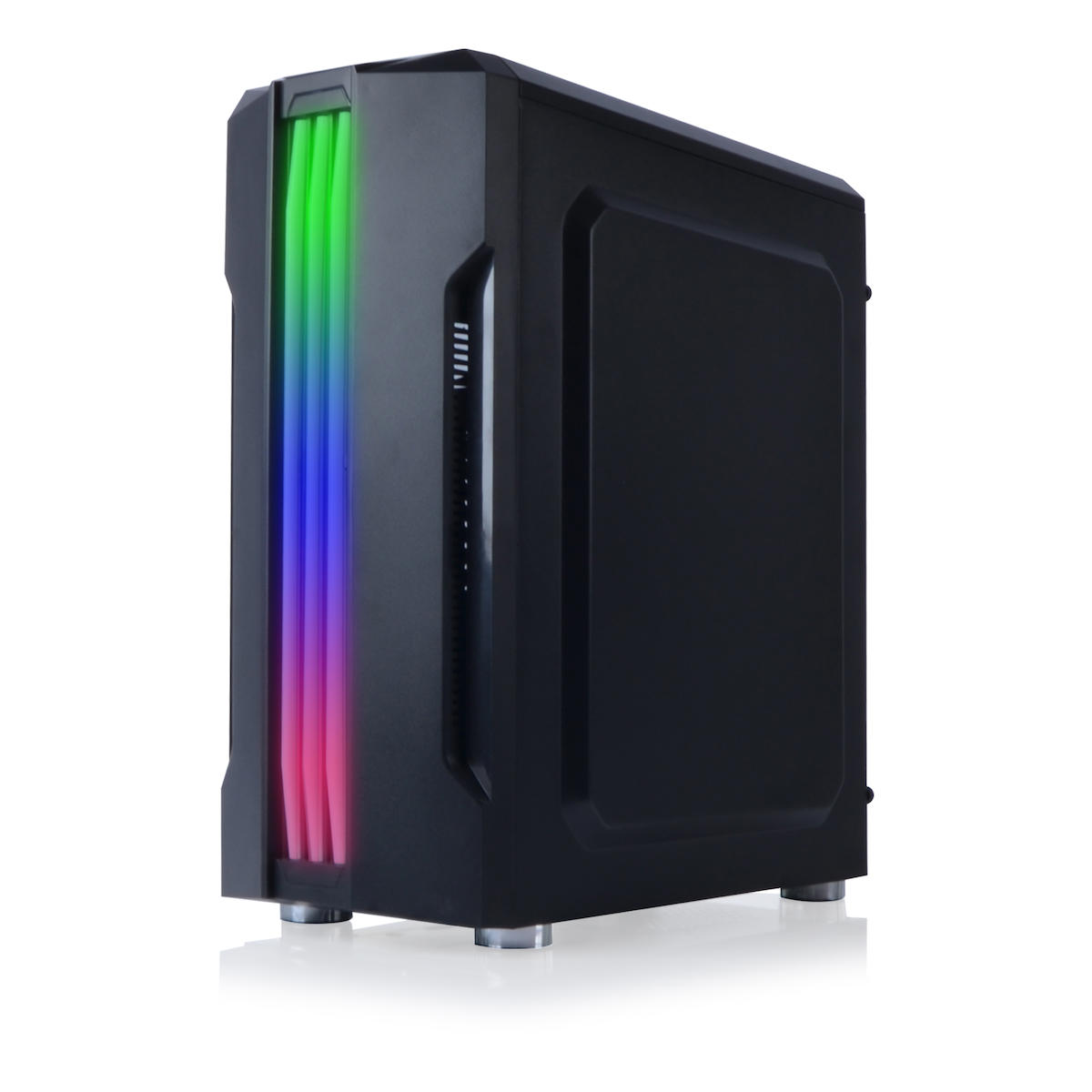 Gamecase 8411 RGB 1 Fanlı Siyah Dikey Kullanım ATX Bilgisayar Kasası