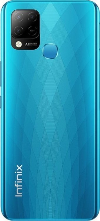 Infinix Hot 10T 128 Gb Hafıza 4 Gb Ram 6.82 İnç 48 MP Ips Lcd Ekran Android Akıllı Cep Telefonu Mavi