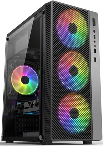 Honor RGB 4 Fanlı Siyah Dikey Kullanım ATX Oyuncu Bilgisayar Kasası