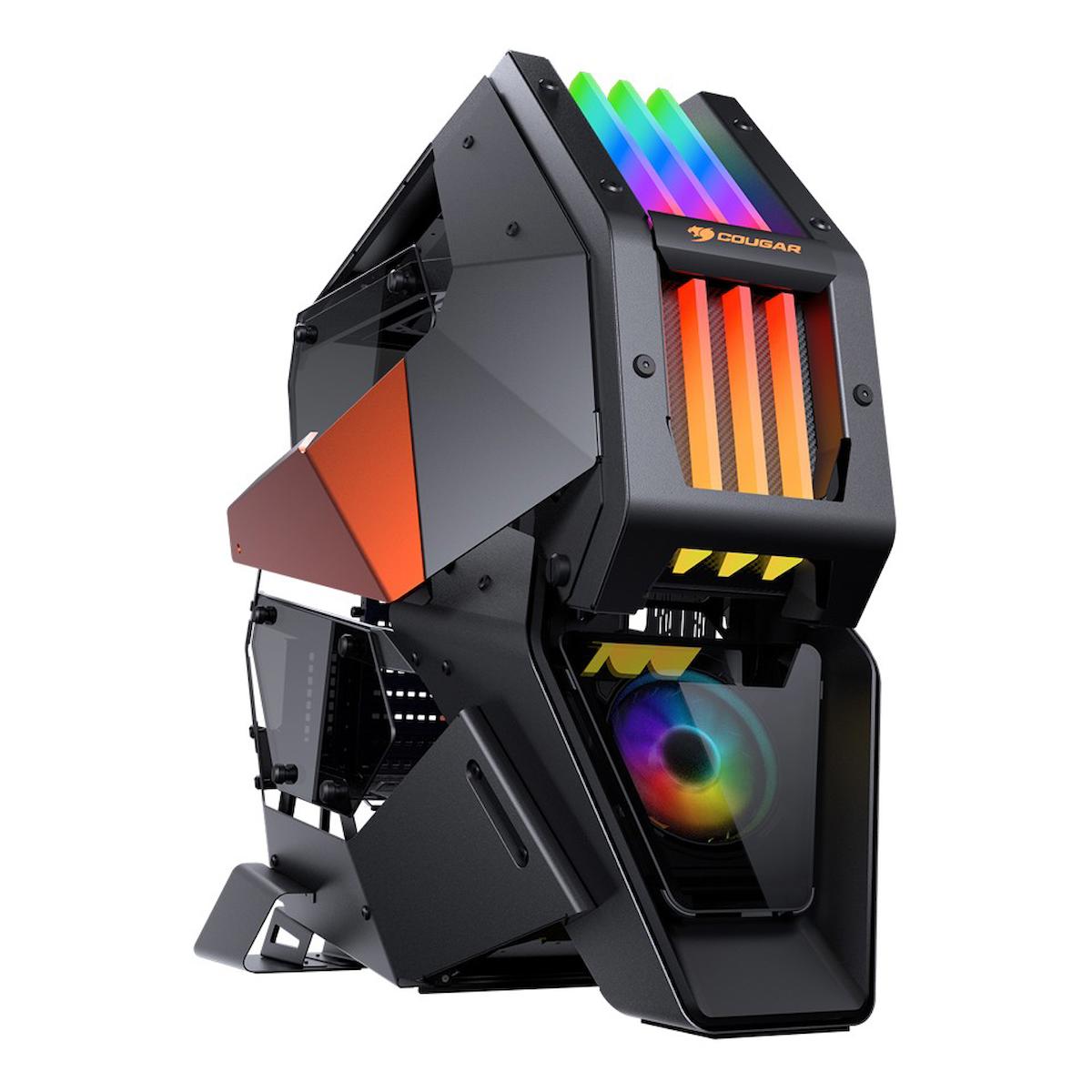 Cougar Conquer2 CGR-9CM10 RGB Mesh 1 Fanlı Siyah Dikey Kullanım ATX Bilgisayar Kasası