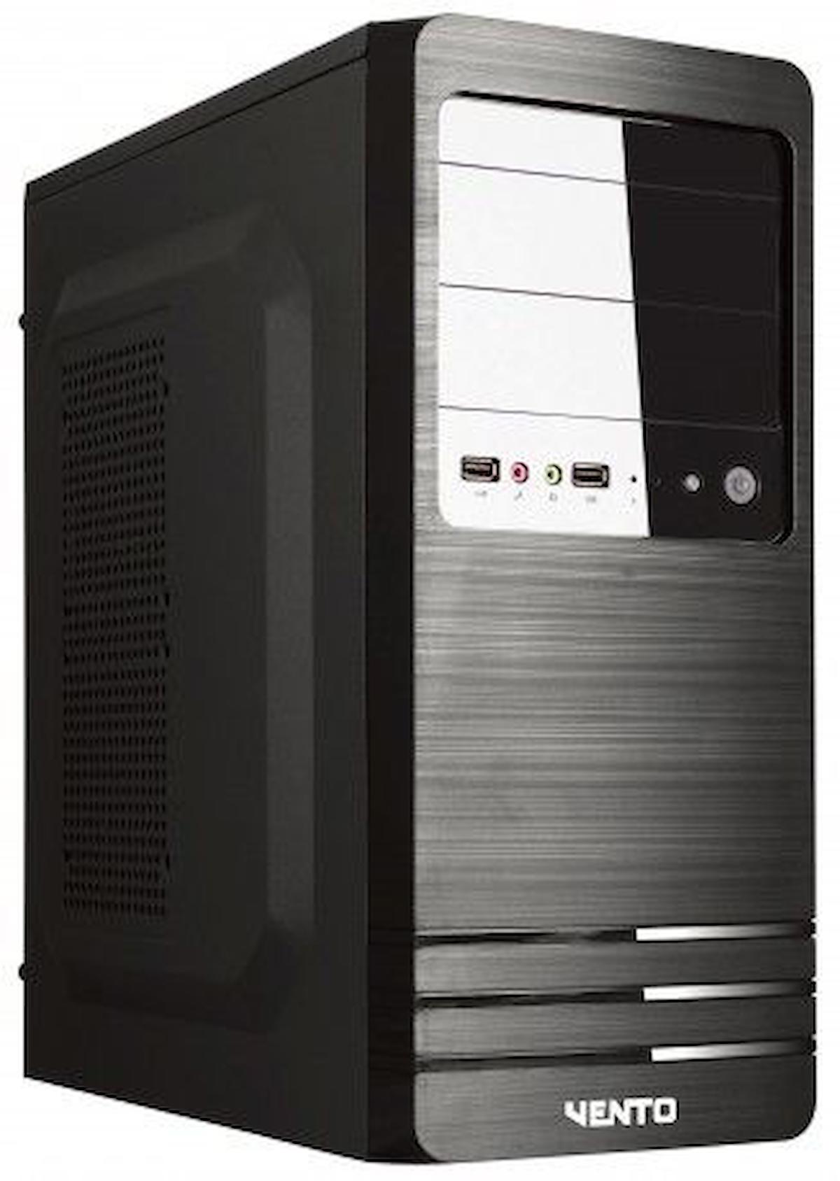 Vento VS114F 2 Fanlı 500 W Siyah Dikey Kullanım ATX Bilgisayar Kasası
