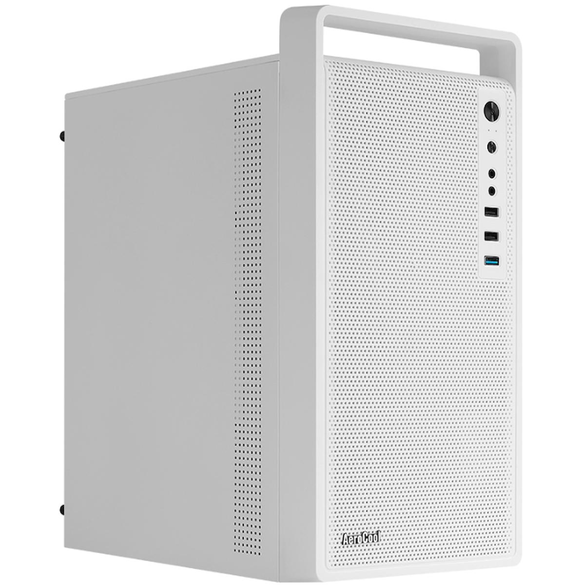 Aerocool CS-109 Mesh 1 Fanlı Beyaz Dikey Kullanım Micro ATX Standart Bilgisayar Kasası